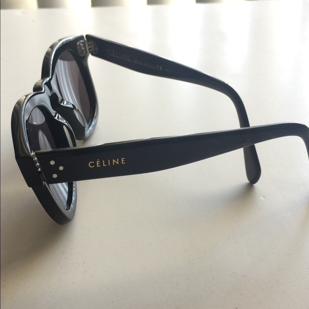 Celine Authentic Black Round Sunglasses - Picture 4 of 8